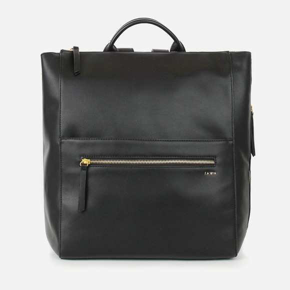 Fawn Design Handbags - Fawn The Square Diaper Bag - Black - Comes W Extras